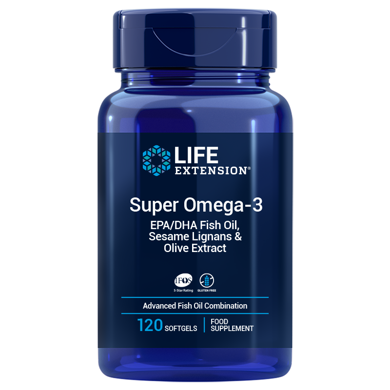 Super Omega-3 EPA/DHA with Sesame Lignans & Olive Extract 120, EU